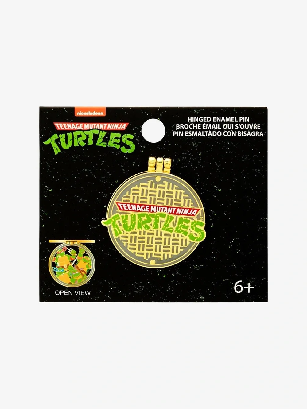 Gold & Green Hinged Enamel Pin